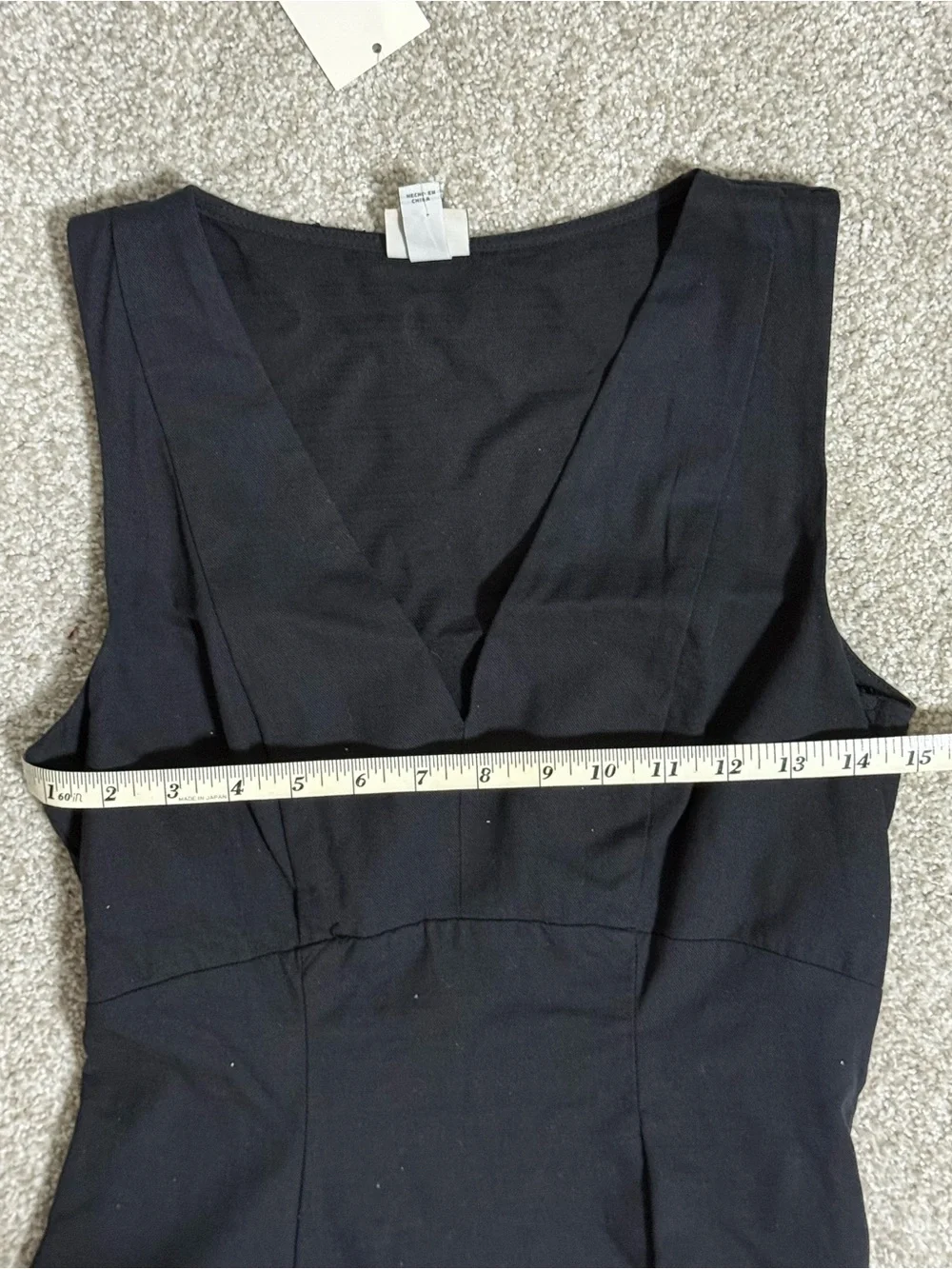 A New Day Classic V-Neck Black Sleeveless Dress - Picture 5 of 8